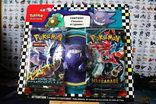 Duo Pack Pokémon Gomme - FR Neuf scellé (Ampibidou)