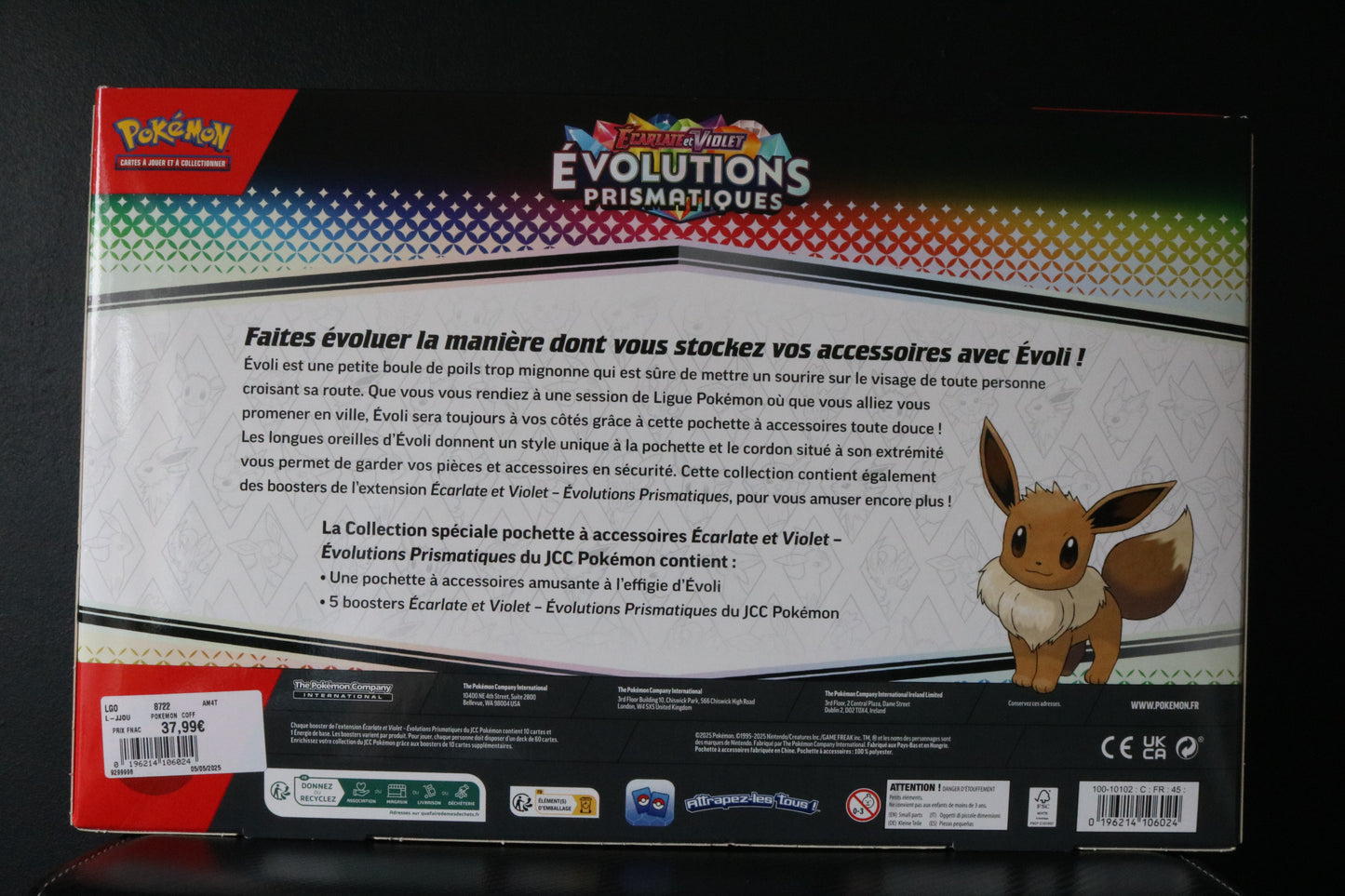 Coffret Pokémon Évoli – Neuf